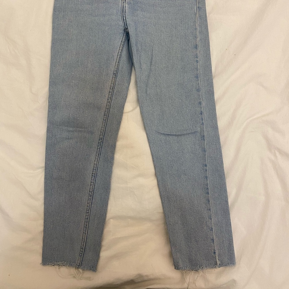 Straight crop jeans
